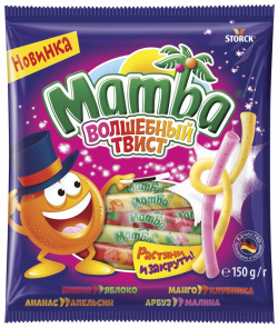 Конфеты жевательные Mamba волшебный твист 150 г 