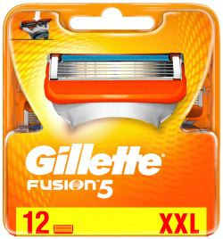 Сменные кассеты для бритья Gillette Fusion  12 шт