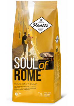 Кофе молотый Poetti Soul of Rome 200 г 