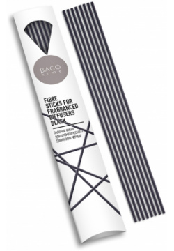 Палочки BAGO home фибра для ароматического диффузора 20 см черные 