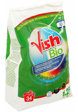 Стиральный порошок Vish Bio универсальный 1 25 кг 