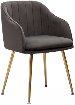Кресло Glasar серо коричневое 55х56х78 см 