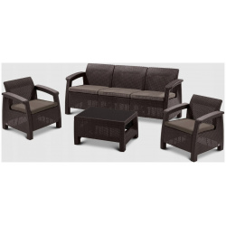 Набор мебели Heniver Novara темно коричневый 4 предмета Комплект