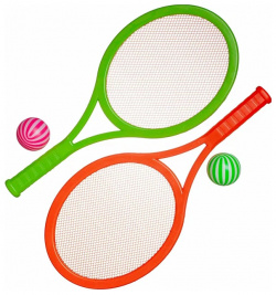 Игровой набор Yg sport Теннис 2 мячика и ракетки 