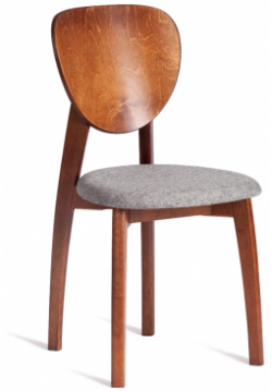 Стул ТС из бука коричневый с серым 42х42х85 см TC Оригинальный дизайн стула от