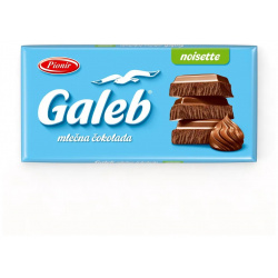 Шоколад Pionir Galeb молочный с пастой из фундука 80 г 