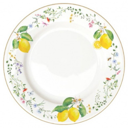 Тарелка обеденная Easy life Цветы и лимоны 26 5 см 