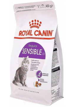 Корм для кошек ROYAL CANIN Sensible 33 при чувствительном пищеварением  птица 400г