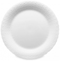 Тарелка обеденная Narumi Белый шелк 27 см  фарфор костяной