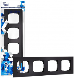 Рамка Tokov Electric Pixel 4 м цвет карбоновый