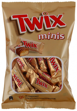 Печенье Twix minis песочное с карамелью 184 г 