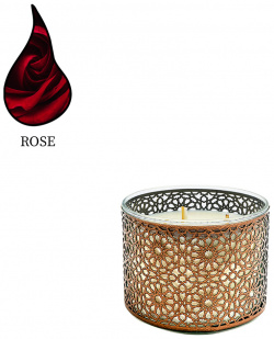 Аромасвеча Nour Bougie Mosaica rose бронза 1750 г 