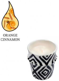 Аромасвеча Nour Bougie Lozana orange cinnamon 233 г 