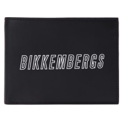 Портмоне Bikkembergs 962505 E3G 300 из чёрной кожи от