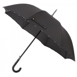 Зонт Ferre Milano 1125003 3015 трость из чёрной ткани от