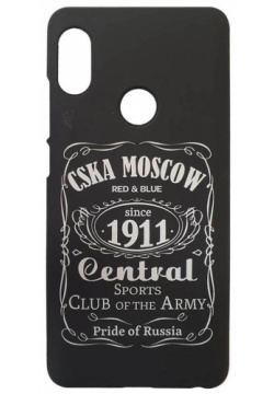 Клип кейс для Xiaomi "CSKA MOSCOW 1911" cover  цвет чёрный (Redmi 6) ПФК ЦСКА 74061111