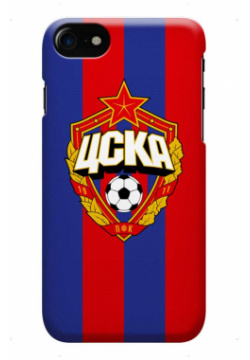Клип кейс для iPhone с объемной эмблемой ПФК ЦСКА  цвет красно синий (IPhone 6 Plus) 74222810