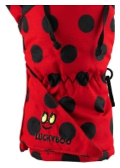Варежки Luckyboo 20 21 Kids Small Fingers Ladybug