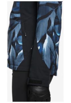 Куртка для сноуборда Roxy 20 21 Jet Ski Premium Mazarine Blue Striped Leaves