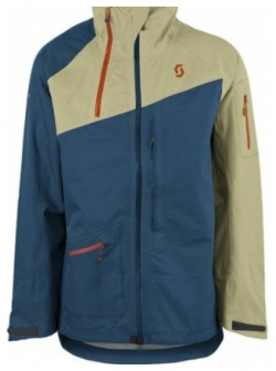 Куртка горнолыжная Scott Jacket Vertic 3L Sahara Beige/Eclipse Blue 