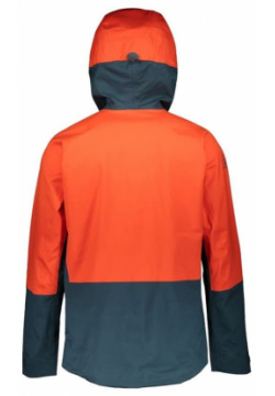 Куртка горнолыжная Scott Jacket Explorair 3L Tangerine Orange/Nightfall Blue 