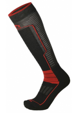 Носки горнолыжные Mico 19 20 Ski Performance Sock In Polypropylene Nero Rosso Н