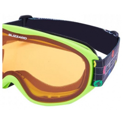 Маска Blizzard 929 Dao Neon Green/Amber 929020 Детские горнолыжные очки от