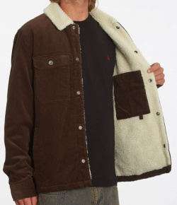 Куртка Volcom Keaton Jacket Dark Brown Особенности:  Мужская рубашка