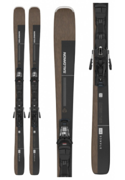 Горные лыжи с креплениями Salomon 22 23 E Stance 84 + кр  Z12 GW F90 Black/Grey (41468915)
