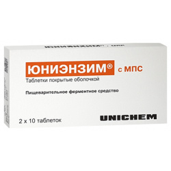 Юниэнзим с МПС таблетки №20 Unichem Lab 