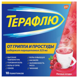 ТераФлю лесные ягоды пакетики №10 Novartis 