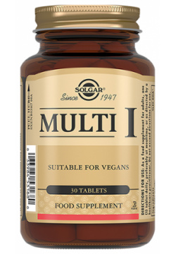 Солгар мульти 1 таб  №30 Solgar Vitamin and Herb