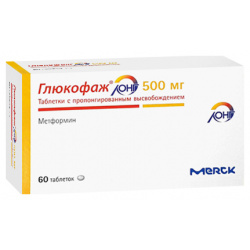Глюкофаж лонг таблетки 500мг №60 Merck Sante/Нанолек 