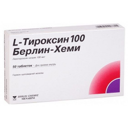 Л Тироксин 100 таблетки 100мкг №50 Berlin Chemie AG/Menarini 
