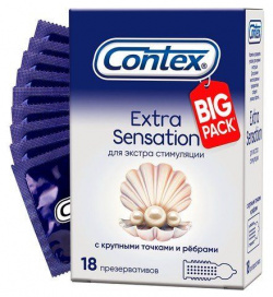Презервативы Contex №18 Extra Sensation LRS Prodacts 
