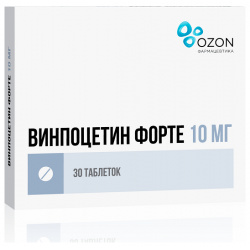 Винпоцетин Форте таблетки 10мг №30 Озон ООО 
