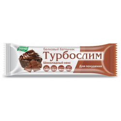 Турбослим батончик белковый для лиц контролирующих массу тела шоколадный кекс 50г Эвалар ЗАО 