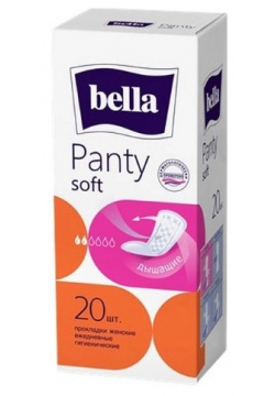 Прокладки Белла (panty софт ежедн  №20 (новый дизайн)) TZMO SA