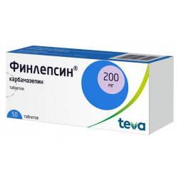 Финлепсин таблетки 200мг №50 Teva 