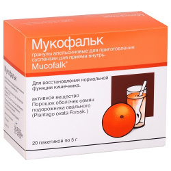 Мукофальк (гран  д/приг сусп д/пр/вн пак 5г №20(апельсин)) Dr Falk