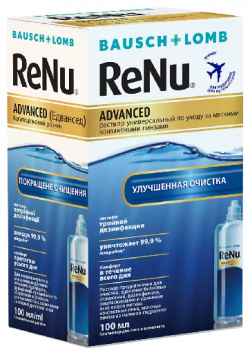 Renu Advanced раствор для линз 100мл Bausch &Lomb 