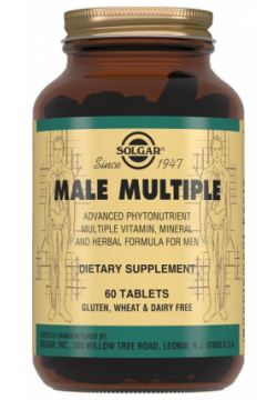 Солгар мультивит и минерал комплекс д мужчин №60 Solgar Vitamin and Herb 