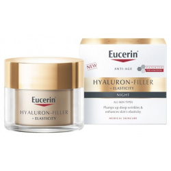 Эуцерин hyaluron filler+elasticity крем для ночного ухода за кожей банка 50мл Beiersdorf AG 