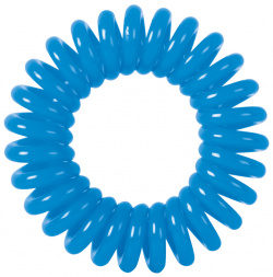 Резинки для волос "Пружинка" цвет синий DEWAL BEAUTY  DBR03