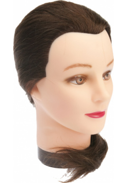 Голова манекен учебная "шатенка" для парикмахеров DEWAL  M 4151L 6