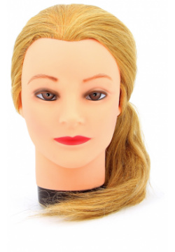 Голова манекен учебная "блондинка" для парикмахеров DEWAL  M 4151L 408