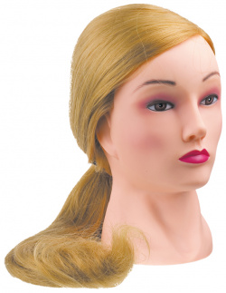 Голова манекен учебная "блондинка" для парикмахеров DEWAL  FI 2021L 408