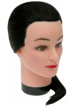Голова манекен учебная "брюнетка" для парикмахеров DEWAL  M 4151L 401 Х