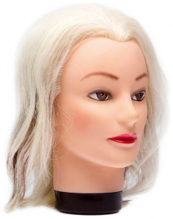 Голова манекен учебная "блондинка" для парикмахеров DEWAL  M 4151K