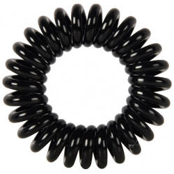 Резинки для волос "Пружинка" цвет черный DEWAL BEAUTY  DBR01